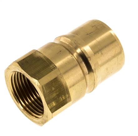 Laiton DN 25 Hydraulic Coupling Plug G 1 inch Female Threads ISO 7241-1 B D 37.8mm