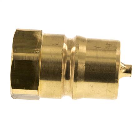 Laiton DN 25 Hydraulic Coupling Plug G 1 inch Female Threads ISO 7241-1 B D 37.8mm
