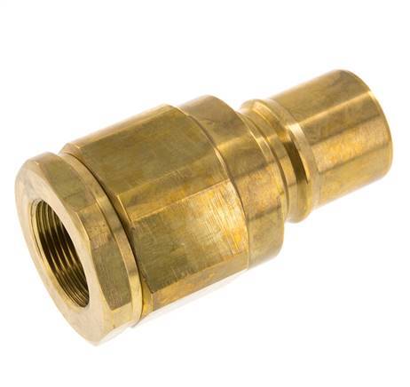 Laiton DN 40 Hydraulic Coupling Plug G 1 1/4 inch Female Threads ISO 7241-1 B D 44.5mm