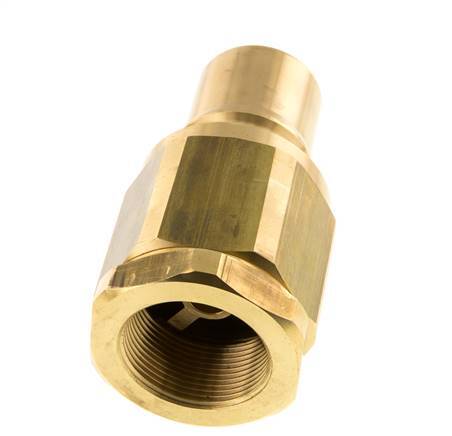 Laiton DN 40 Hydraulic Coupling Plug G 1 1/2 inch Female Threads ISO 7241-1 B D 44.5mm