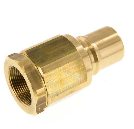 Laiton DN 50 Hydraulic Coupling Plug G 2 inch Female Threads ISO 7241-1 B D 63.2mm