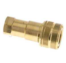 Coupleur hydraulique DN 6.3 en laiton Embout 1/4 pouce femelle NPT Filets ISO 7241-1 B D 14.2mm