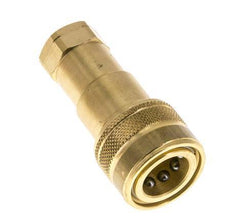 Coupleur hydraulique DN 6.3 en laiton Embout 1/4 pouce femelle NPT Filets ISO 7241-1 B D 14.2mm