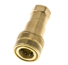 Coupleur hydraulique DN 6.3 en laiton Embout 1/4 pouce femelle NPT Filets ISO 7241-1 B D 14.2mm