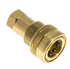 Laiton DN 12.5 Coupleur hydraulique femelle 1/2 pouce NPT Filets ISO 7241-1 B D 23.5mm