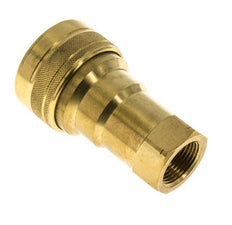 Laiton DN 20 Coupleur hydraulique femelle 3/4 pouce NPT Filetages ISO 7241-1 B D 31.4mm
