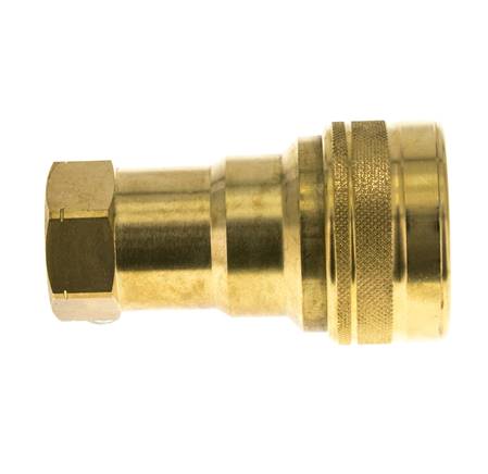 Laiton DN 20 Coupleur hydraulique femelle 3/4 pouce NPT Filetages ISO 7241-1 B D 31.4mm