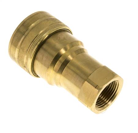 Laiton DN 40 Coupleur hydraulique femelle 1 1/2 pouce filetage NPT ISO 7241-1 B D 44.5mm