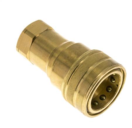 Laiton DN 50 Coupleur hydraulique femelle 2 pouces filetage NPT ISO 7241-1 B D 63.2mm