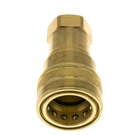 Laiton DN 40 Coupleur hydraulique femelle 1 1/2 pouce filetage NPT ISO 7241-1 B D 44.5mm