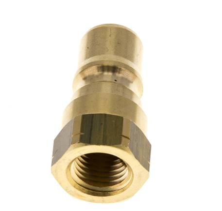 Coupleur hydraulique en laiton DN 6.3 Bouchon fileté 1/4 pouce NPT femelle ISO 7241-1 B D 14.2mm