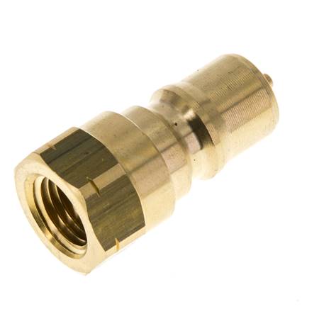 Coupleur hydraulique en laiton DN 6.3 Bouchon fileté 1/4 pouce NPT femelle ISO 7241-1 B D 14.2mm
