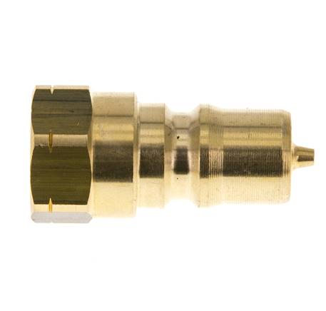 Coupleur hydraulique en laiton DN 6.3 Bouchon fileté 1/4 pouce NPT femelle ISO 7241-1 B D 14.2mm