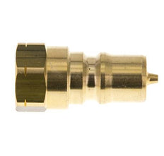 Coupleur hydraulique en laiton DN 6.3 Bouchon fileté 1/4 pouce NPT femelle ISO 7241-1 B D 14.2mm