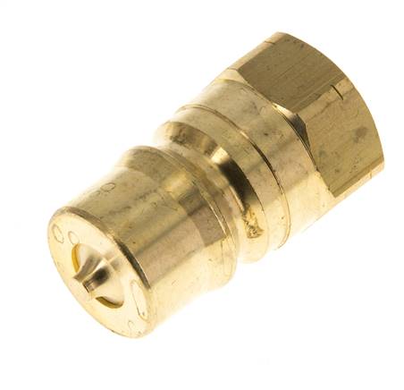 Raccord hydraulique en laiton DN 12.5 Bouchon fileté 1/2 pouce NPT femelle ISO 7241-1 B D 23.5mm