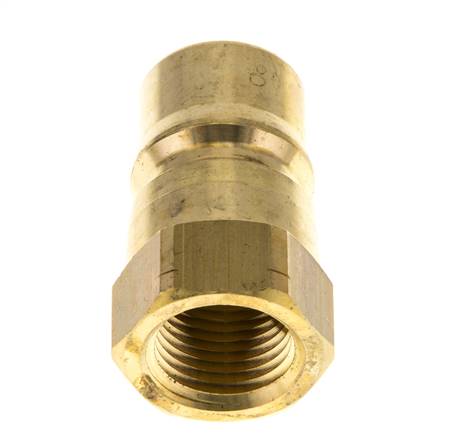 Raccord hydraulique en laiton DN 12.5 Bouchon fileté 1/2 pouce NPT femelle ISO 7241-1 B D 23.5mm