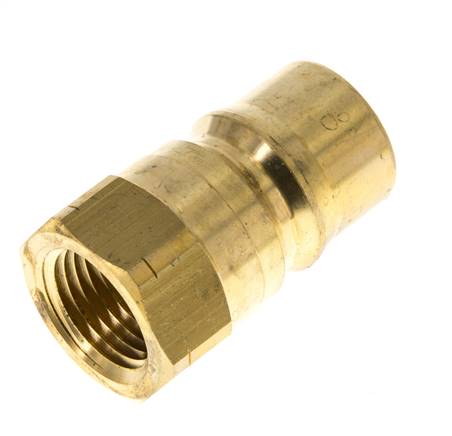 Raccord hydraulique en laiton DN 12.5 Bouchon fileté 1/2 pouce NPT femelle ISO 7241-1 B D 23.5mm