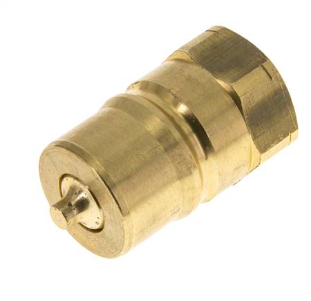 Laiton DN 25 Coupleur hydraulique Bouchon 1 pouce filetage NPT femelle ISO 7241-1 B D 37.8mm