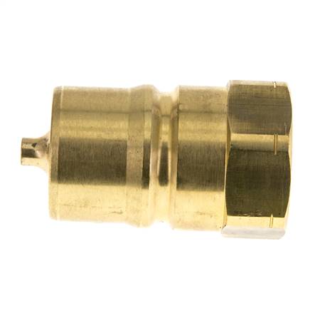 Laiton DN 25 Coupleur hydraulique Bouchon 1 pouce filetage NPT femelle ISO 7241-1 B D 37.8mm