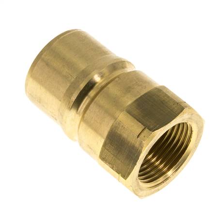 Laiton DN 25 Coupleur hydraulique Bouchon 1 pouce filetage NPT femelle ISO 7241-1 B D 37.8mm