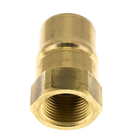Laiton DN 25 Coupleur hydraulique Bouchon 1 pouce filetage NPT femelle ISO 7241-1 B D 37.8mm