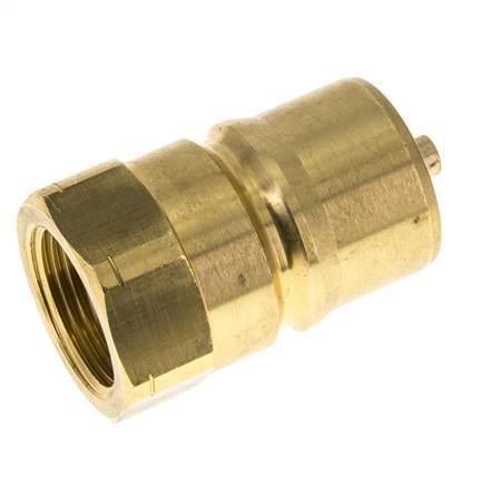 Laiton DN 25 Coupleur hydraulique Bouchon 1 pouce filetage NPT femelle ISO 7241-1 B D 37.8mm