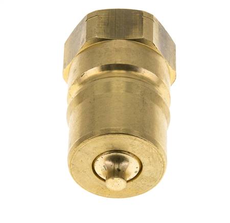 Laiton DN 25 Coupleur hydraulique Bouchon 1 pouce filetage NPT femelle ISO 7241-1 B D 37.8mm
