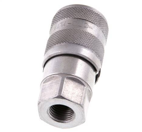 Acier DN 6.3 à face plate, prise hydraulique G 1/4 pouce, filetage femelle ISO 16028 D 16.2mm