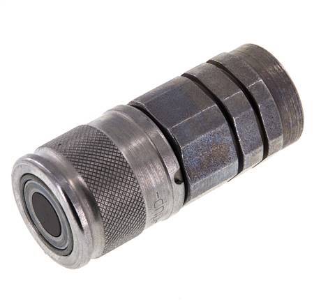 Acier DN 10 à face plate, douille hydraulique G 3/8 pouce, filetage femelle ISO 16028 D 19.7mm