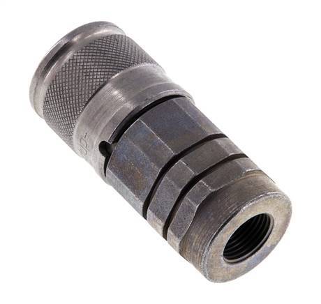 Acier DN 10 à face plate, douille hydraulique G 3/8 pouce, filetage femelle ISO 16028 D 19.7mm