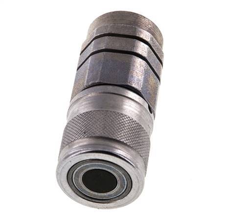 Acier DN 10 à face plate, douille hydraulique G 3/8 pouce, filetage femelle ISO 16028 D 19.7mm