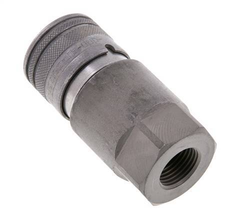 Acier DN 12.5 à face plate, prise hydraulique G 1/2 pouce, filetage femelle ISO 16028 D 24.5mm