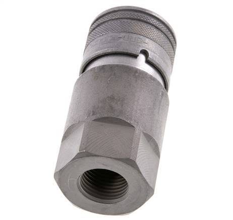 Acier DN 12.5 à face plate, prise hydraulique G 1/2 pouce, filetage femelle ISO 16028 D 24.5mm
