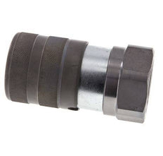 Steel DN 25 Flat Face Hydraulic Socket G 1 1/4 inch Female Threads ISO 16028 D 36mm