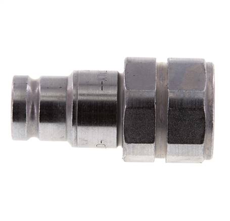 Acier DN 10 Bouchon hydraulique à face plate G 1/2 pouce filetage femelle ISO 16028 D 19.7mm