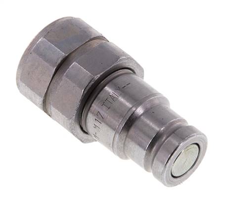 Acier DN 10 Bouchon hydraulique à face plate G 1/2 pouce filetage femelle ISO 16028 D 19.7mm
