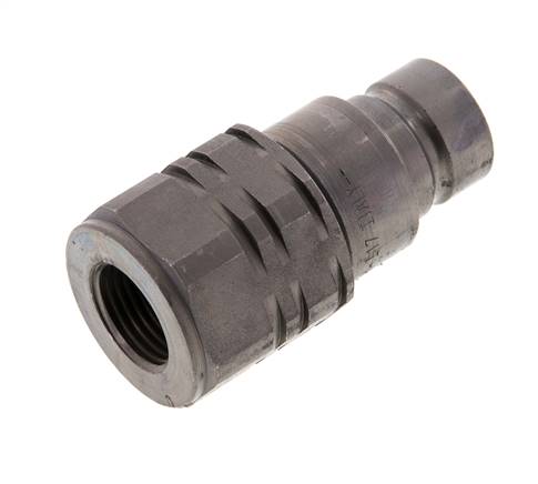 Acier DN 12.5 Bouchon hydraulique à face plate G 1/2 pouce filetage femelle ISO 16028 D 24.5mm