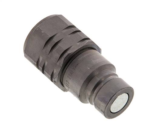 Acier DN 12.5 Bouchon hydraulique à face plate G 1/2 pouce filetage femelle ISO 16028 D 24.5mm