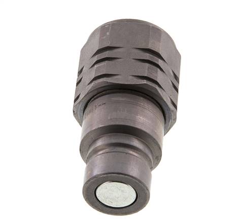 Acier DN 12.5 Bouchon hydraulique à face plate G 1/2 pouce filetage femelle ISO 16028 D 24.5mm