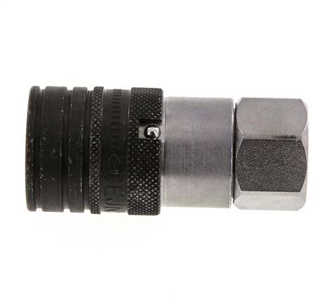 Acier DN 10 à face plate, douille hydraulique G 3/8 pouce filetage femelle ISO 16028 CEJN D 19.7mm