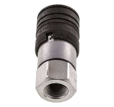 Acier DN 10 à face plate, douille hydraulique G 3/8 pouce filetage femelle ISO 16028 CEJN D 19.7mm
