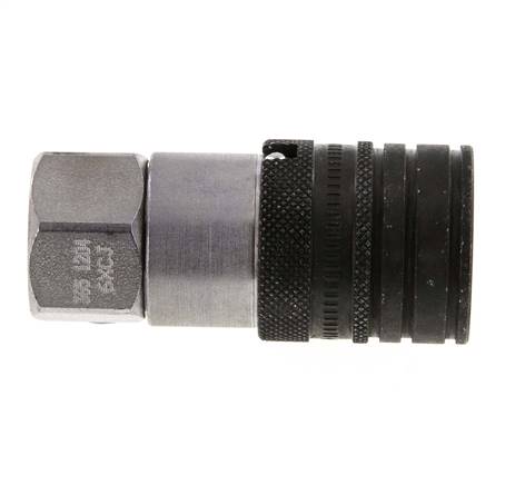 Acier DN 10 à face plate, douille hydraulique G 3/8 pouce filetage femelle ISO 16028 CEJN D 19.7mm
