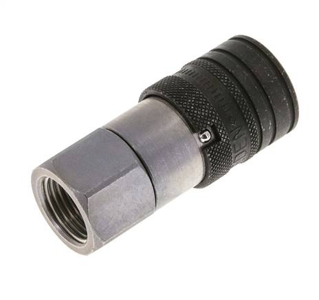 Acier DN 10 à face plate pour prise hydraulique G 1/2 pouce filetage femelle ISO 16028 CEJN D 19.7mm
