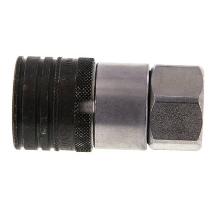 Acier DN 12.5 à face plate, embout hydraulique G 1/2 pouce, filetage femelle ISO 16028 CEJN D 24.5mm