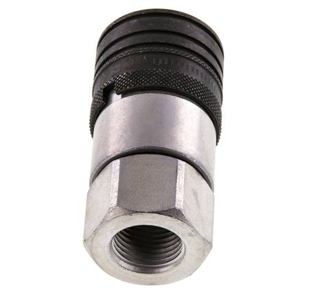 Acier DN 12.5 à face plate, embout hydraulique G 1/2 pouce, filetage femelle ISO 16028 CEJN D 24.5mm
