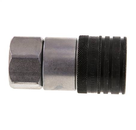 Acier DN 12.5 à face plate, embout hydraulique G 1/2 pouce, filetage femelle ISO 16028 CEJN D 24.5mm