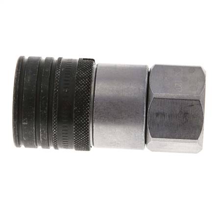 Acier DN 12.5 à face plate pour prise hydraulique G 3/4 pouce filetage femelle ISO 16028 CEJN D 24.5mm
