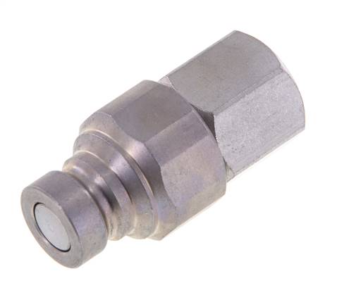 Bouchon hydraulique en acier DN 6.3 à face plate G 1/4 pouce filetage femelle ISO 16028 CEJN D 16.2mm