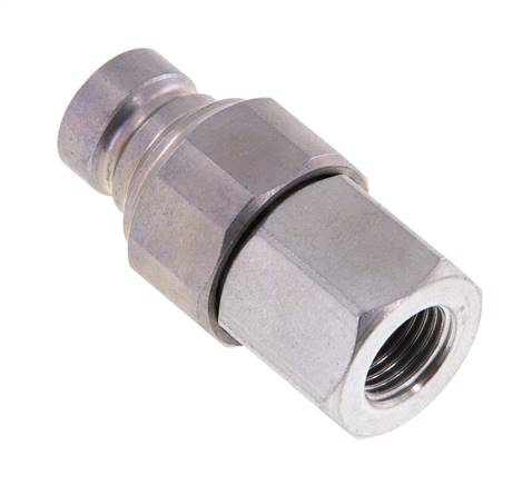 Bouchon hydraulique en acier DN 6.3 à face plate G 1/4 pouce filetage femelle ISO 16028 CEJN D 16.2mm