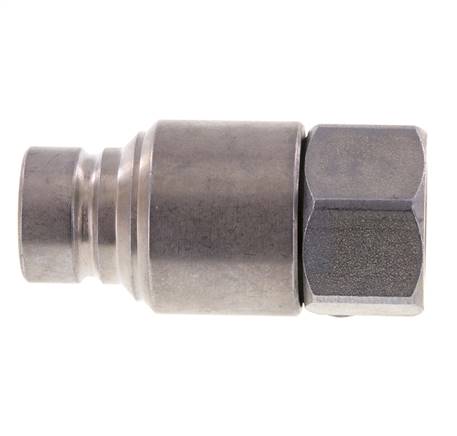Bouchon hydraulique en acier DN 12.5 à face plate G 1/2 pouce filetage femelle ISO 16028 CEJN D 24.5mm